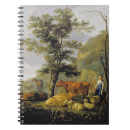 Nötkreatur nära floden Aelbert Cuyp Anteckningsbok