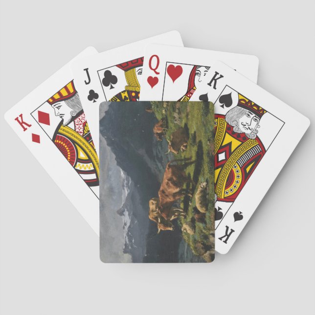 Nötkreatur och får i Alperna Casinokort (Baksidan)