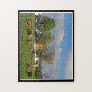 Nötkreatur som betar 11x14, förbryllar vid Thomas Pussel