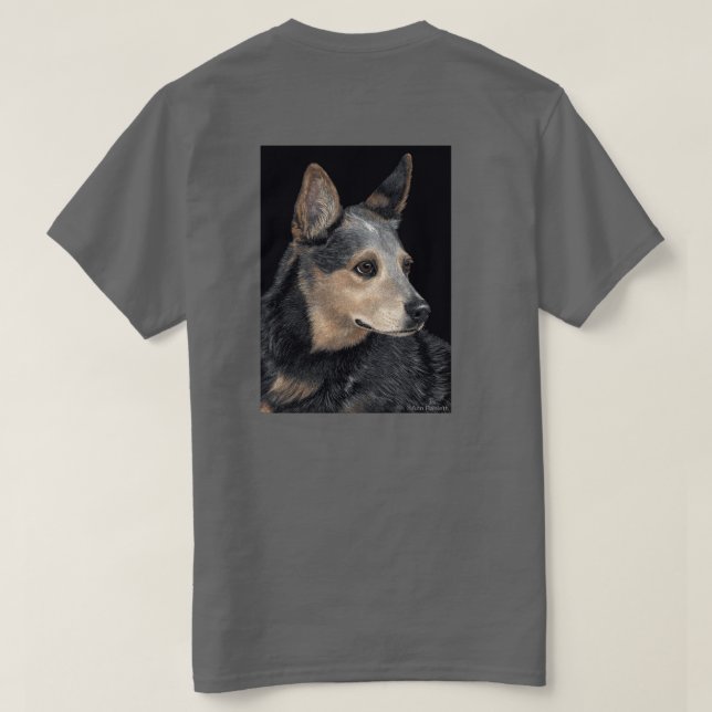 Nötkreaturhund tröja - "Quigley ", (Design baksida)