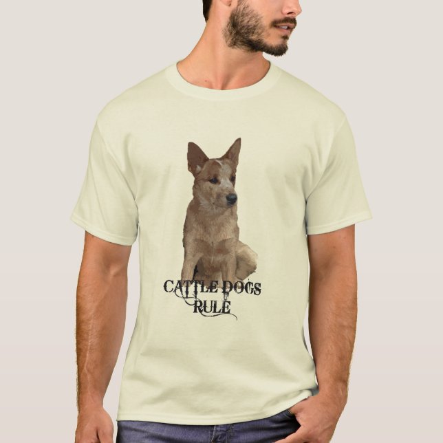 Nötkreaturhundar härskar t-shirt (Framsida)