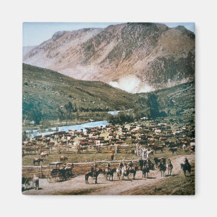 Nötkreaturranch, Colorado, 1899 (fotoet) Magnet