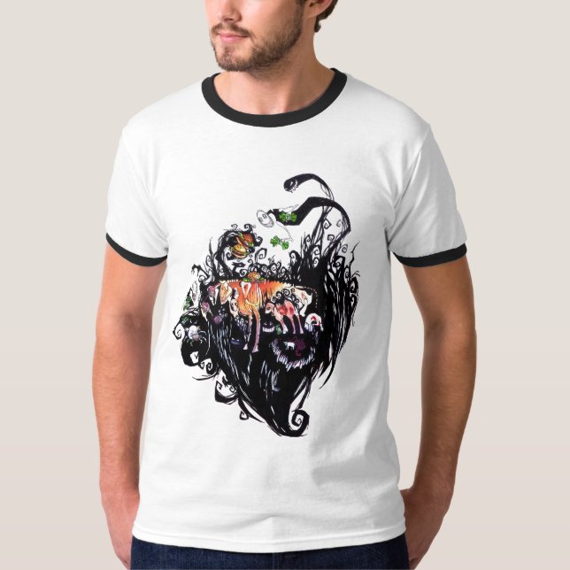 Nötkreaturs- Spongiform Encephalopathy T Shirt (Framsida)