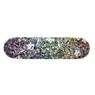 Nötkreaturskateboardregnbåge Skateboard Bräda 19,5 Cm