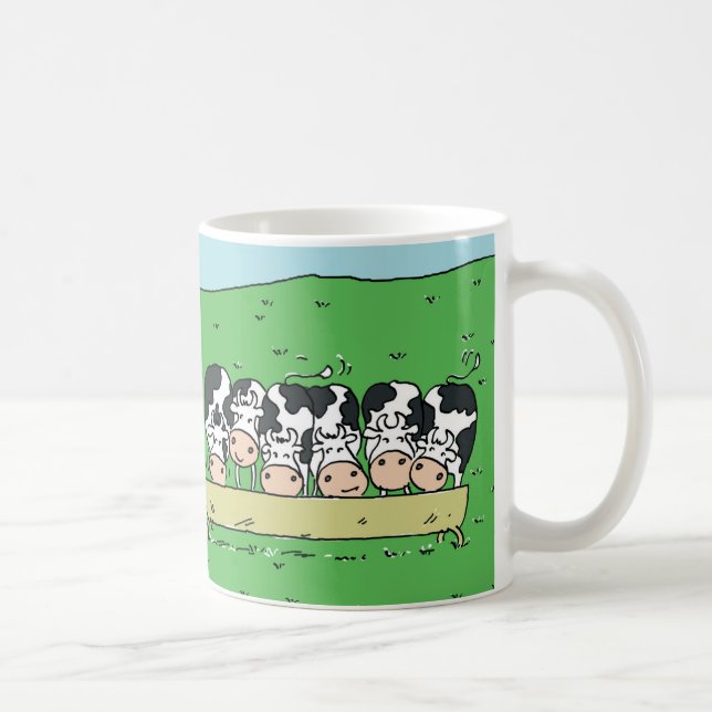 Nötkreatursuppfödare Kor som Matar design. Kaffemugg (Höger)