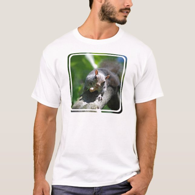 Nötliknande ekorremanar T-tröja T-shirt (Framsida)