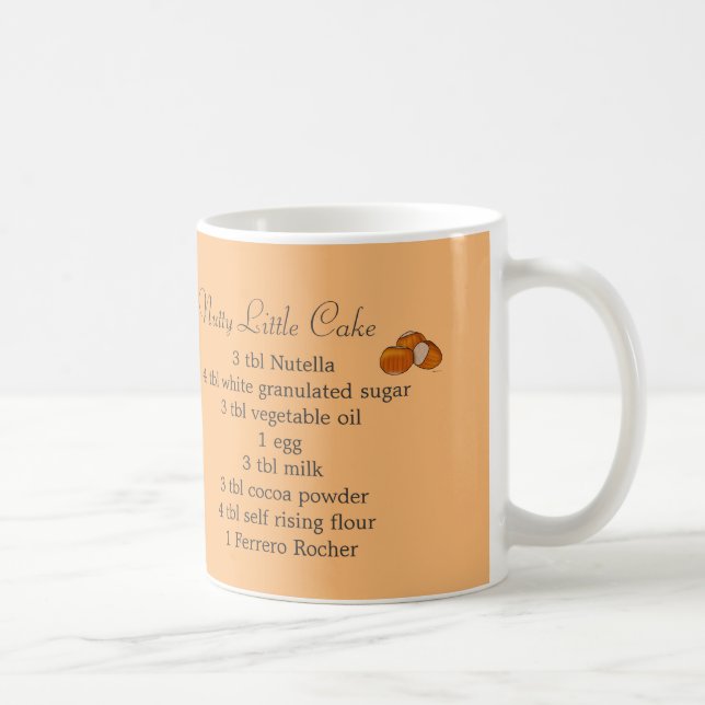 Nötliknande lite tårtamugg kaffemugg (Höger)