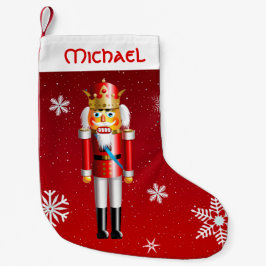 Nötliknande nötknäpparekung liten julstrumpa