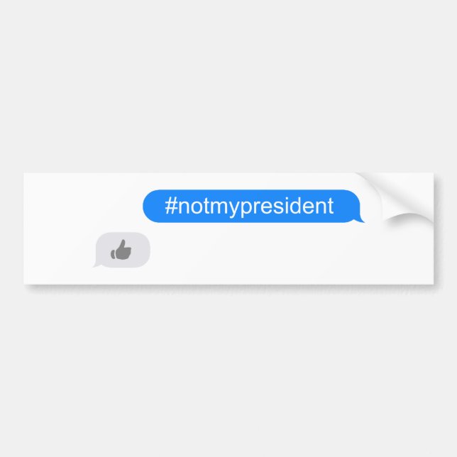 #notmypresident-avlyssning bildekal (Framsidan)