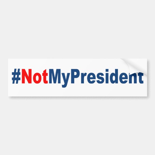 #NotMyPresident Bildekal (Framsidan)