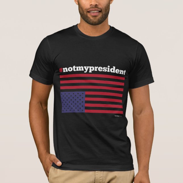 #notmypresident t-skjorta tee (Framsida)