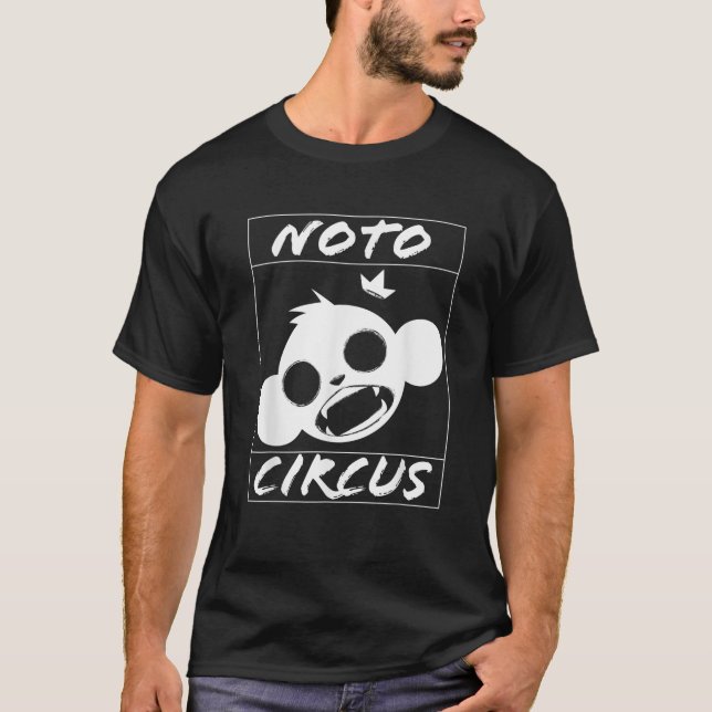 Noto Circus Monkey Kung Logotyp T Shirt (Framsida)