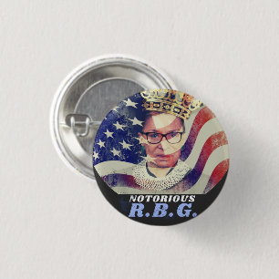 Notoriell RGB Ruth Bader Ginsburg Liberal Feminist Knapp