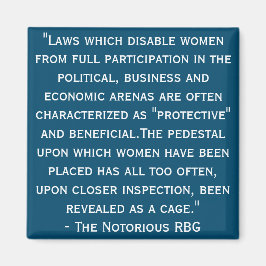 Notoriellt RBG-citattecken Magnet