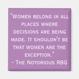 Notoriellt RBG-citattecken Magnet