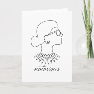 Notoriellt RBG Ruth Bader Ginsburg Kort