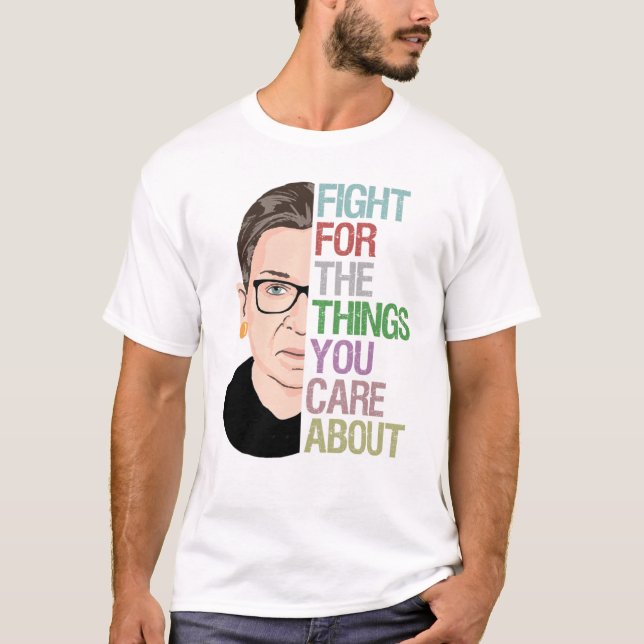 Notoriellt RBG Ruth Bader Ginsburg T Shirt (Framsida)