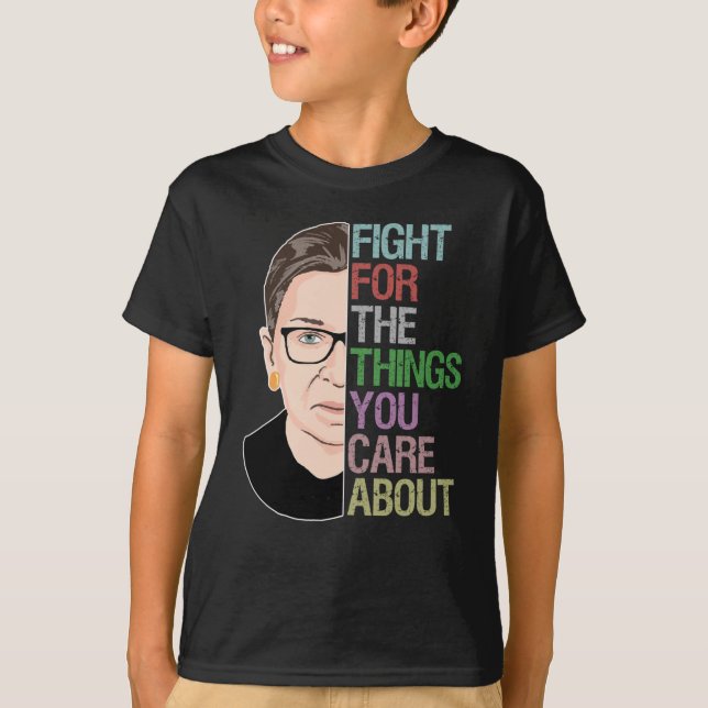 Notoriellt RBG Ruth Bader Ginsburg T Shirt (Framsida)