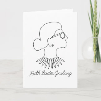 Notoriellt RBG Ruth Bader Ginsburg Teckning Kort