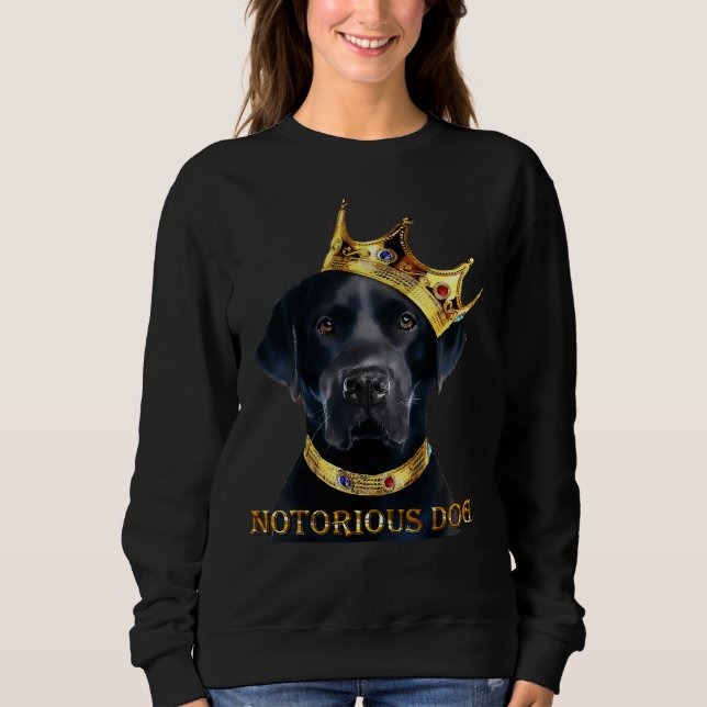 Notorious Hund Black Labrador Retriever T Shirt (Framsida)