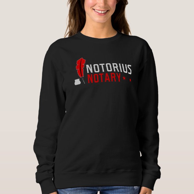 Notorious Notary Mobile Notary Public T Shirt (Framsida)