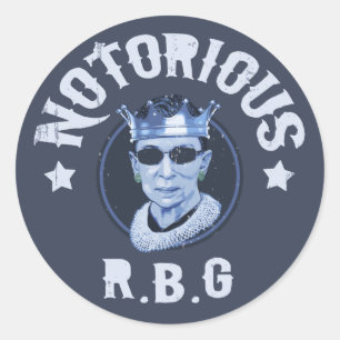 Notorious RBG III Runt Klistermärke