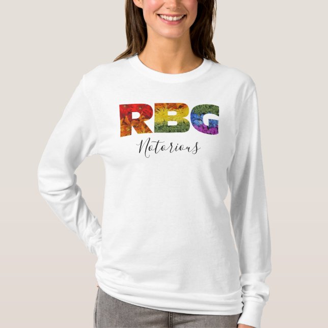 Notorious RBG-Långärmad T-Shirt (Framsida)