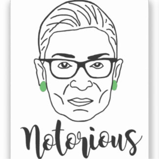 Notorious RBG Mug - Ruth Bader Ginsburg Klistermärken