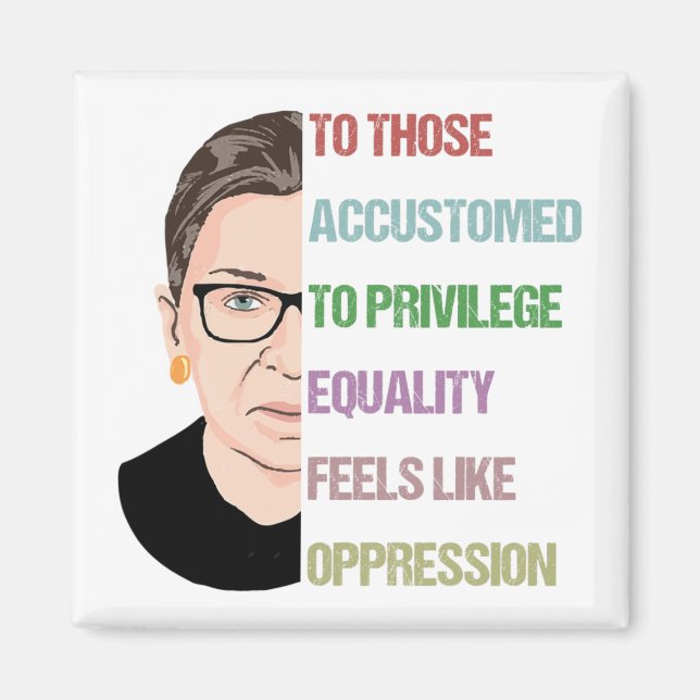 Notorious RBG Poster, Ruth Bader Ginsburg Magnet (Framsidan)