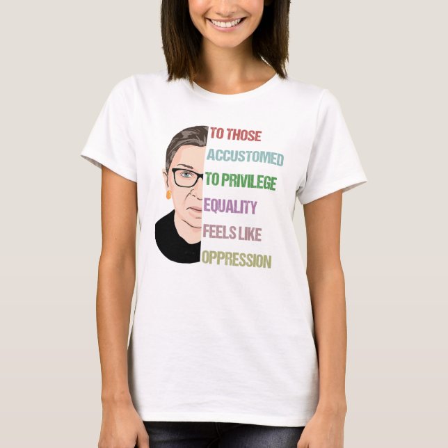 Notorious RBG Poster, Ruth Bader Ginsburg T Shirt (Framsida)