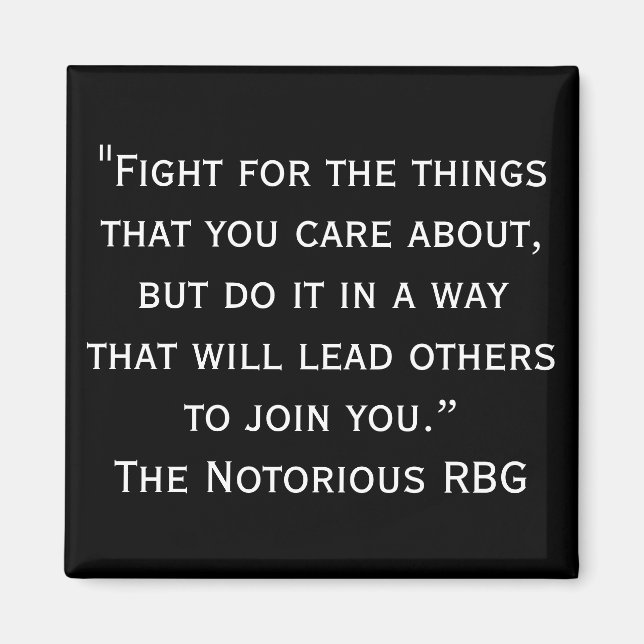 Notorious RBG Quote Magnet (Framsidan)