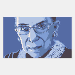 Notorious RBG Rektangulärt Klistermärke