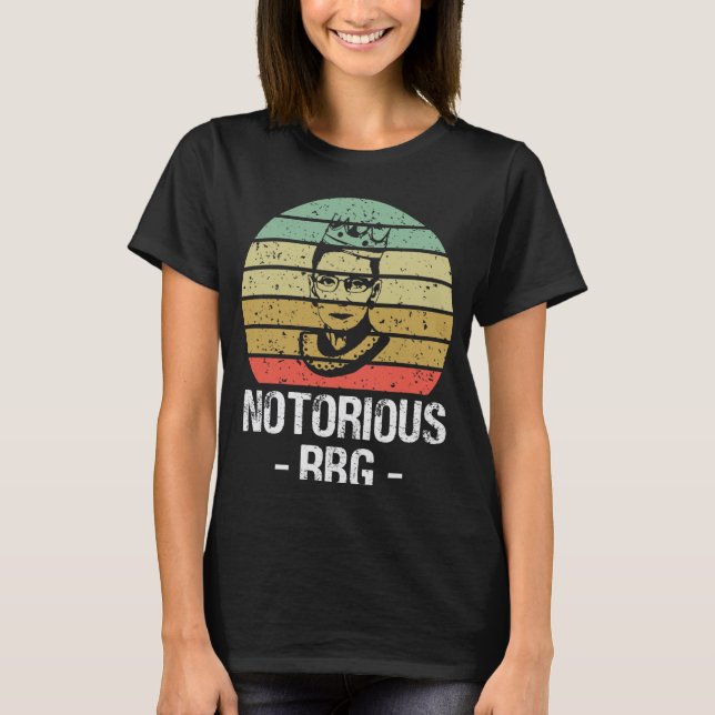 Notorious RBG - RGB Shirt, Ruth Bader Ginsburg T Shirt (Framsida)