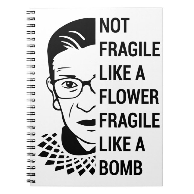 Notorious RBG, Ruth Bader Ginsburg, Feminist RBG Anteckningsbok (Framsidan)