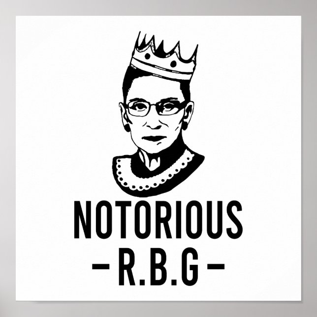 Notorious RBG, Ruth Bader Ginsburg Poster (Framsidan)
