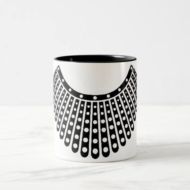 Notorious RBG, Ruth Bader Ginsburg, RBG Collar Två-Tonad Mugg (Center)