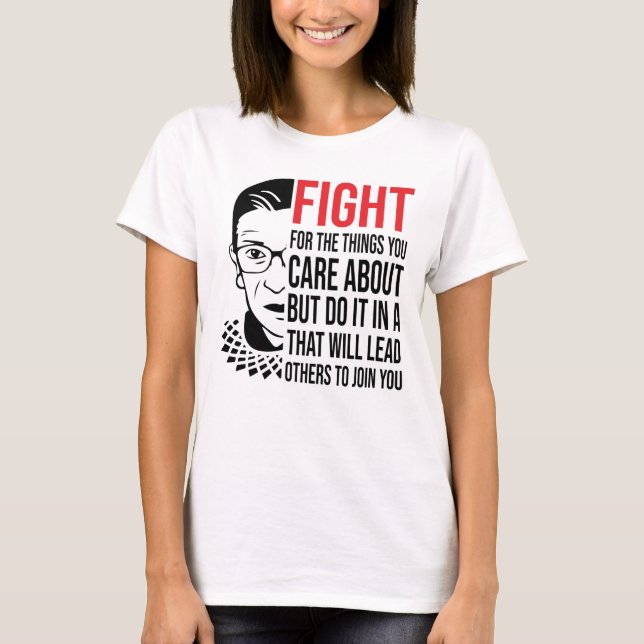 Notorious RBG, Womens March Ruth Bader Ginsburg T Shirt (Framsida)