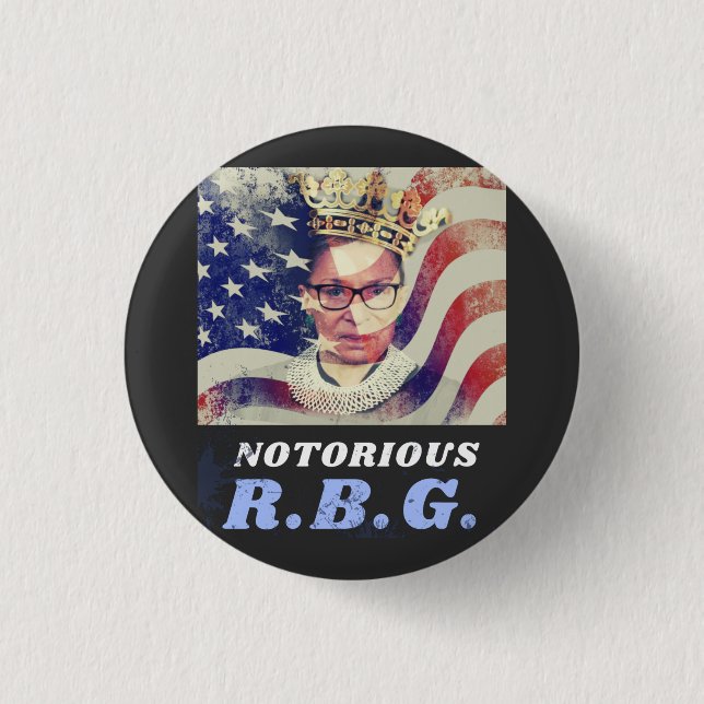 Notorious RGB Ruth Bader Ginsburg Feminist Liberal Knapp (Framsida)