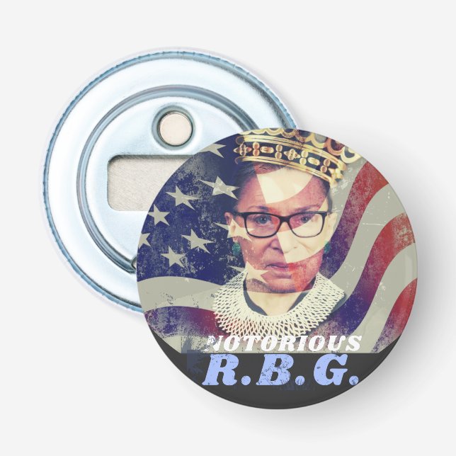 Notorious RGB Ruth Bader Ginsburg Liberal Feminist Flasköppnare (Framsidan)