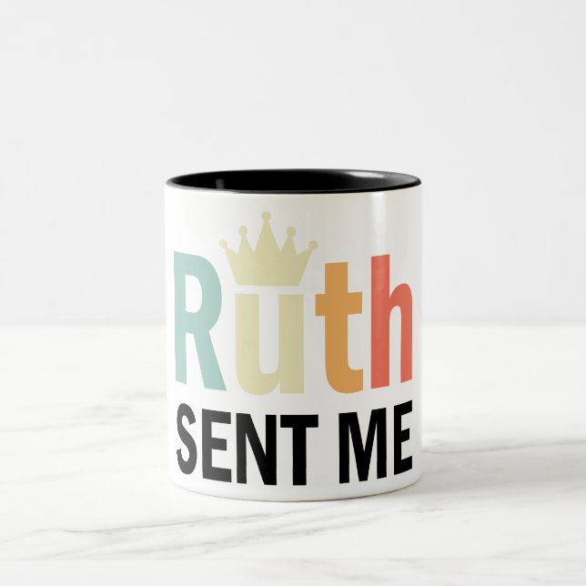 Notorious Ruth,Ruth Bader Binsburg, Ruth skickade  Två-Tonad Mugg (Center)