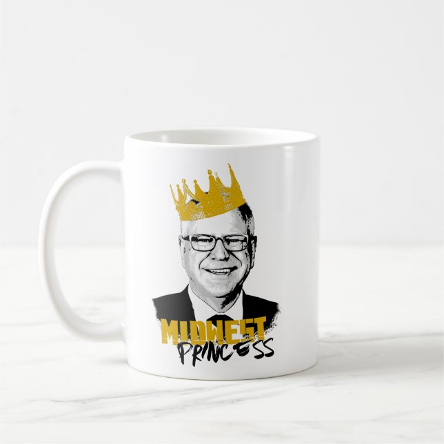Notorious Tim Walz - Midwest Princess Kaffemugg (Vänster)