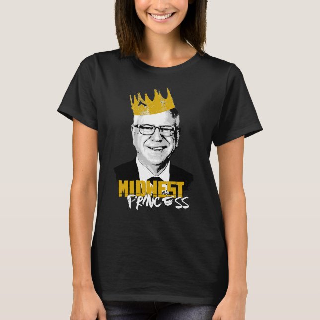 Notorious Tim Walz - Midwest Princess T Shirt (Framsida)