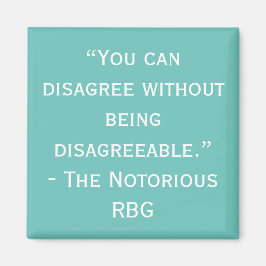 Notoriskt RBG-motsägelsefull citattecken Magnet