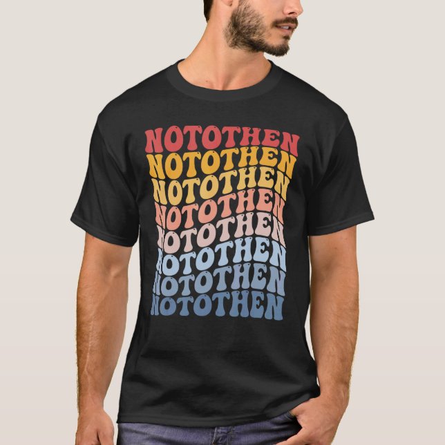 Notothen Groovy Retro Fisk T Shirt (Framsida)