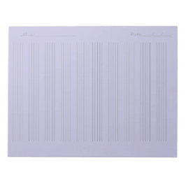 Notpapper för musik – Utskrivbart notblad Anteckningsblock