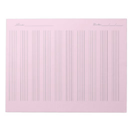 Notpapper för musik – Utskrivbart notblad Anteckningsblock