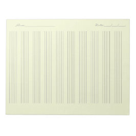 Notpapper för musik – Utskrivbart notblad Anteckningsblock