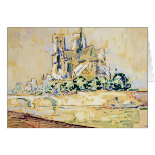 Notre Dame 1885 Hälsningskort