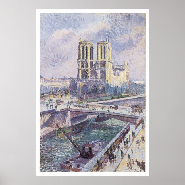 Notre Dame, 1899 Maximilien Luce Poster (Framsidan)