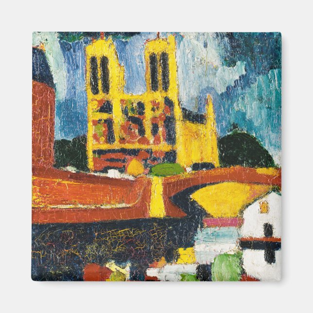 Notre Dame av Henry Lyman Sayen Magnet (Framsidan)